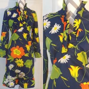 Ruffled Vintage Dress, Perfect Condition